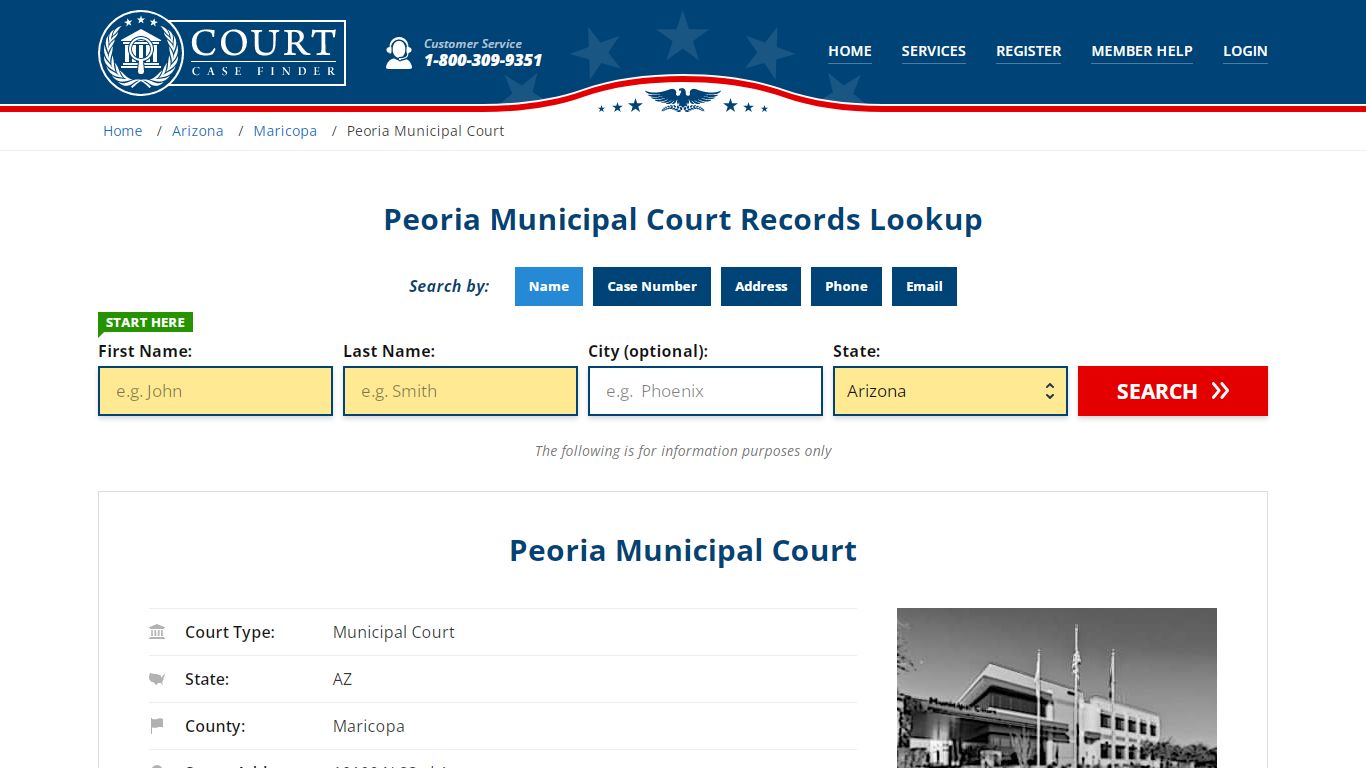 Peoria Municipal Court Records | Peoria, Maricopa County, AZ Court Case ...